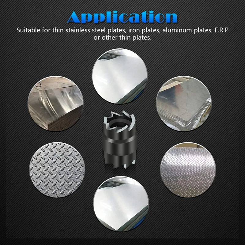 ABPP-15Pack Rotary Spot Weld Cutter Sets Double,3/8Inch HSS Spot Weld Cutter Remover Drill Bits Hex Sheet Hole Cutter Remover