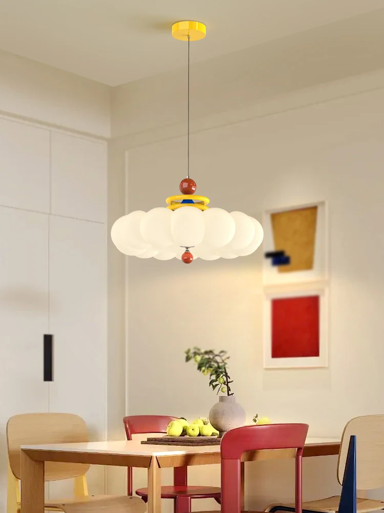 Dopamine Cloud Bedroom Ceiling Light 2025 New Children's Room Eye Protection Light Warm Memphis Study Lighting