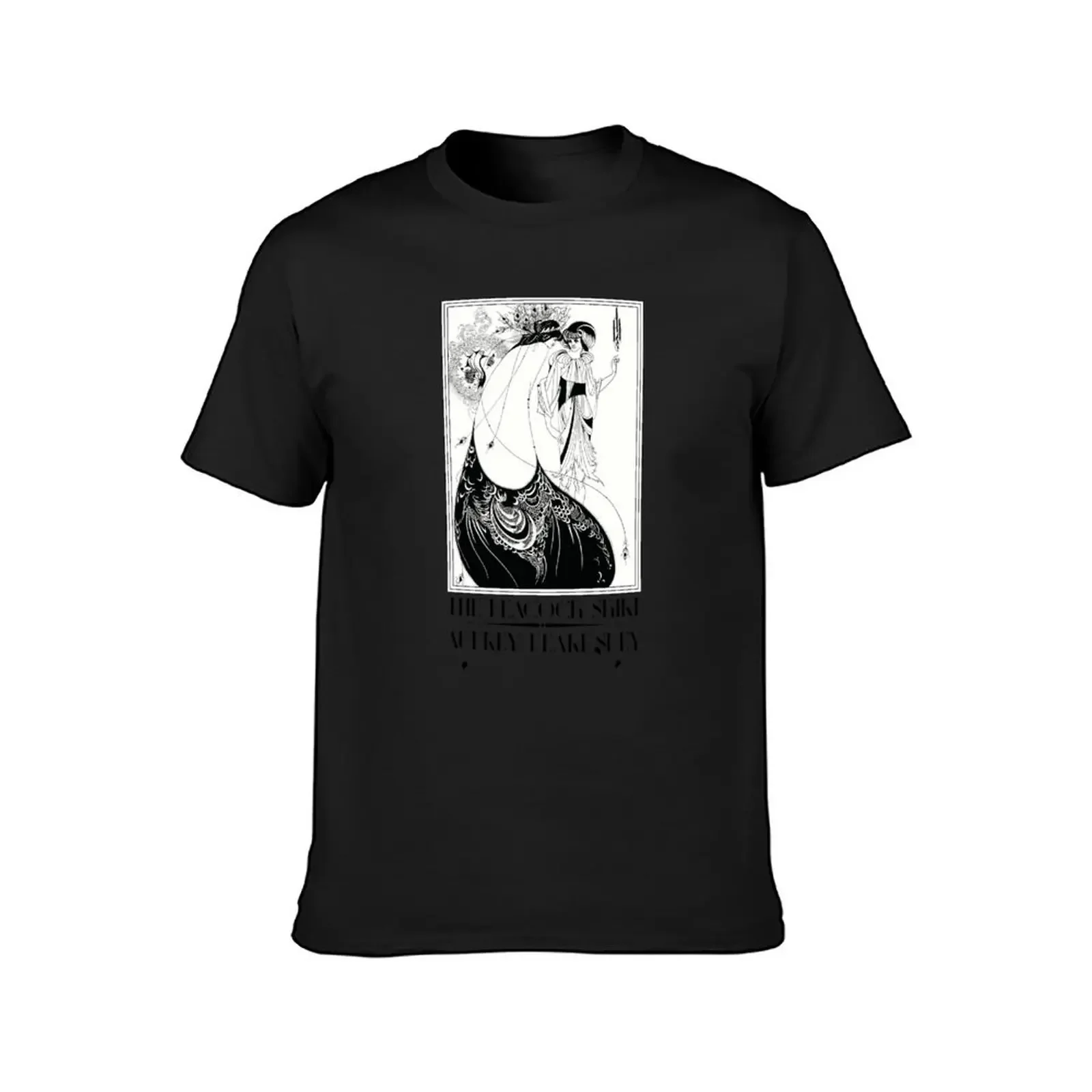 Aubrey Beardsley The Peacock Skirt Print Exhibition Poster T-Shirt summer clothes anime mens graphic t-shirts