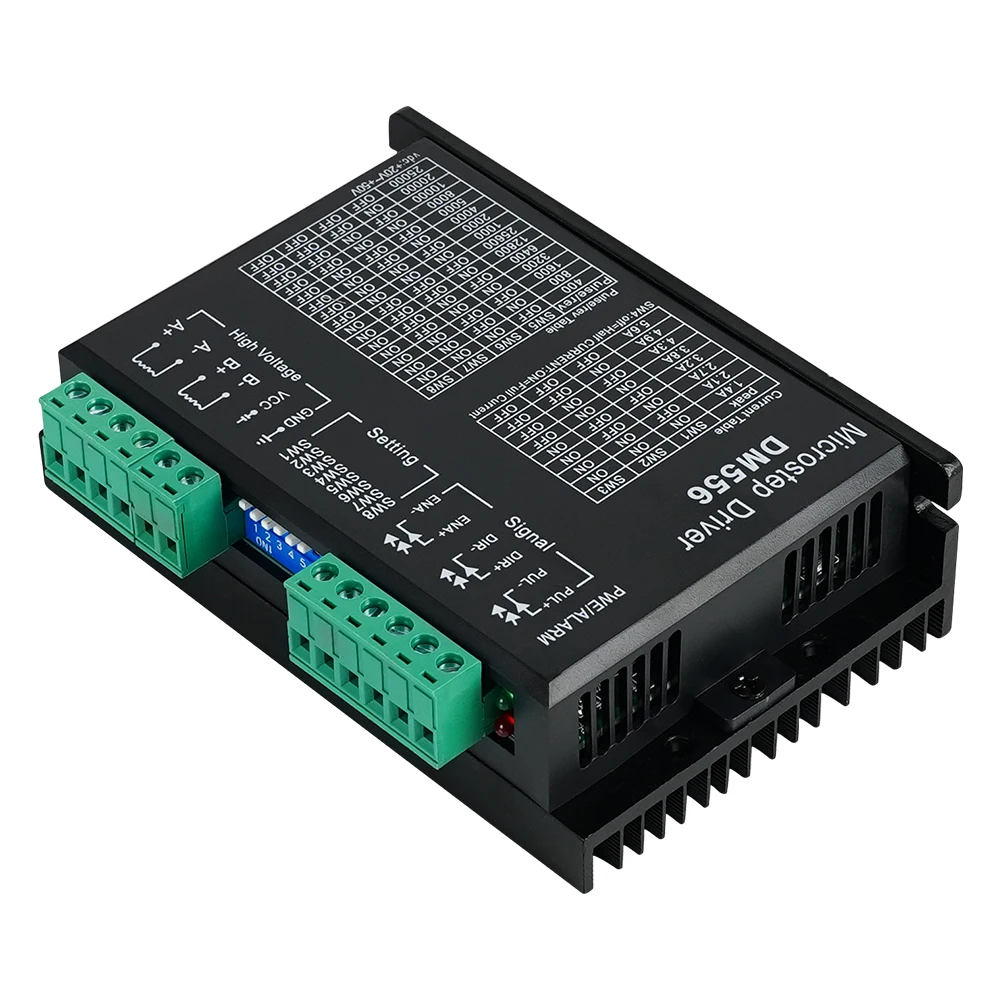 DM556 DM542 Stepper Motor Drivers for 42/57/86 4-wire/multi-wire Two-Phase Hybrid Stepper Motors, for Engraving Machines/Printer