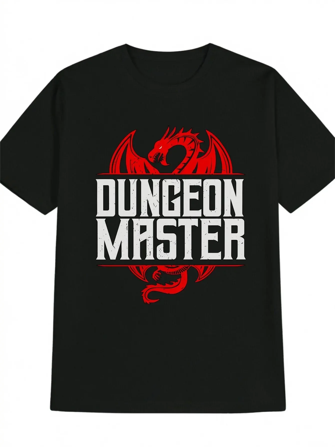 

mens casual crew neck t shirt dungeon dragon