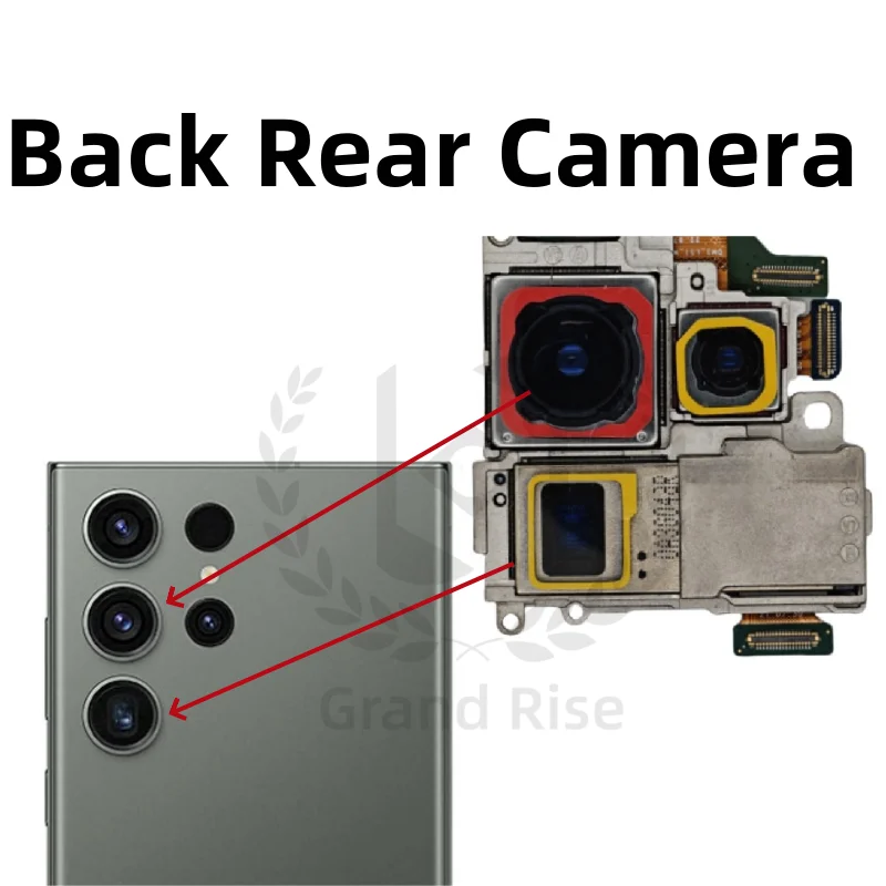 For Samsung Galaxy  S23 Ultra S23 5G S911 S918 S711  Camera Set  Main Back Facing Camera（elephoto + Depth + Wide + Main Camera）