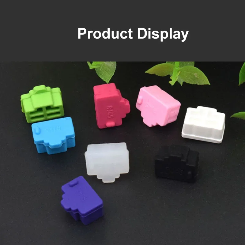 Rj45 Anti Stof Cover Cap Siliconen Plug Stofdichte Stopper Voor Lan Netwerkinterface Laptop/Computer/Router