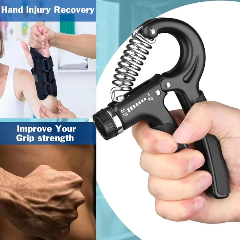 Hand Grip Strength Trainer Forearm Wrist Strengthener Hand Workout Squeezer Hand Grip Exerciser