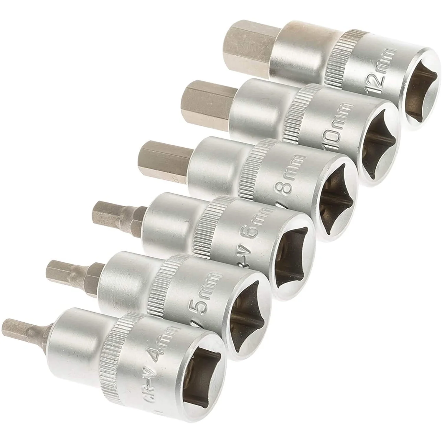 【ALLOWANCE】12 Hex Sockets Set Of 1/2 Socket Wrenches For Hex Wrenches, H4, H5, H6, H8, H10 And H12