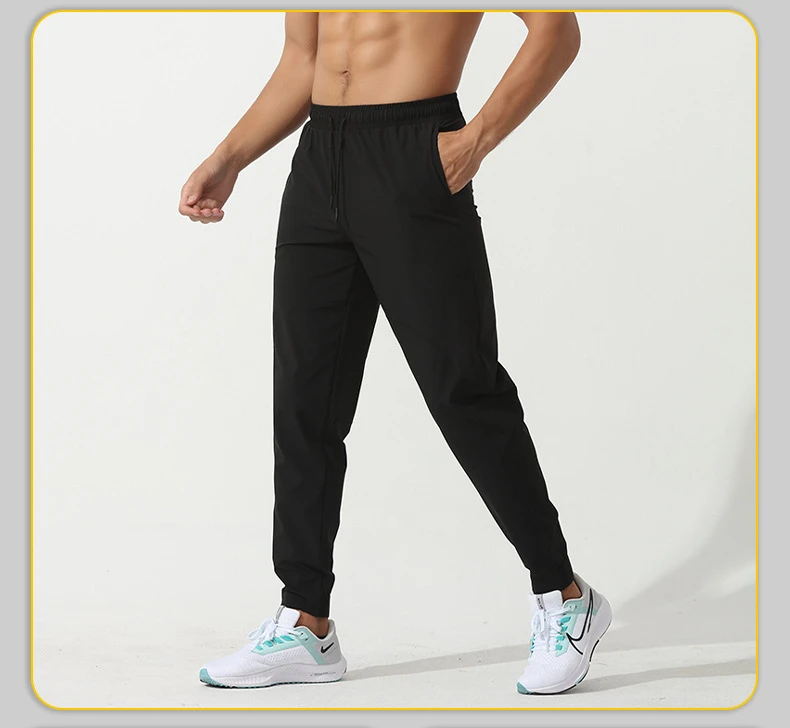 Running sweatpants loose quick-drying gym pants cinched stretch outdoor casual pants joggers