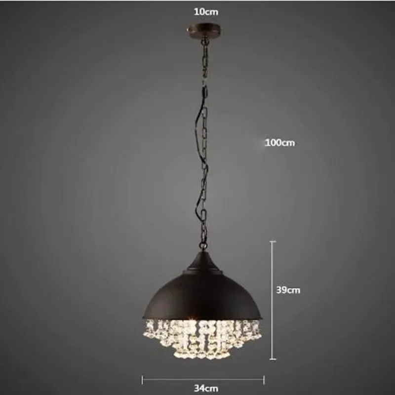 Restaurant coffee shop kitchen ceiling chandelier industrial glass and Iron Chandelier lighting indoor