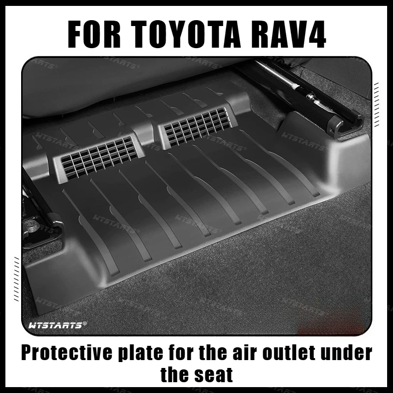 For Toyota Rav4 2020-2026 Full coverage seat lower vent cover anti kick protector Dust and blockage prevention air vent