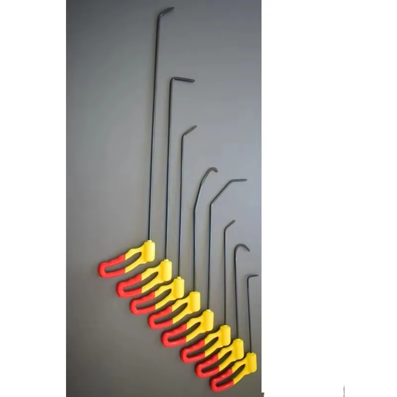 8 шт., инструменты с вращающейся ручкой, инструменты для удаления вмятин, стержень PDR