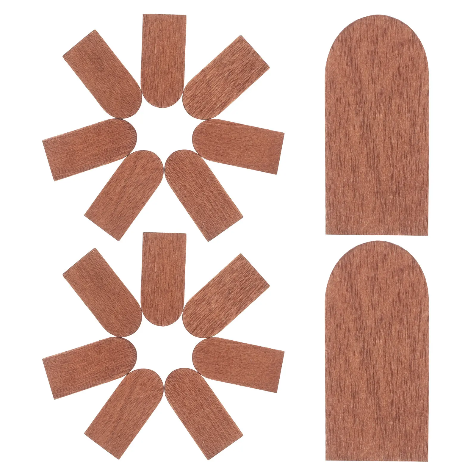 

200Pcs Miniature Roof Sheets Birch Wood Fish Scale Tiles Rounded Edges DIY Dollhouse Roofing Fairy Houses Miniature Craft