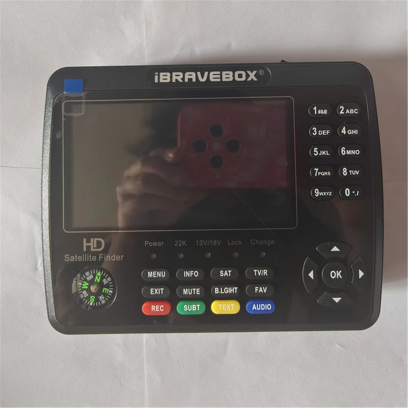 iBRAVEBOX V10 مكتشف ماكس الأقمار الصناعية مكتشف التلفزيون إشارة متر DVB-S/S2/S2X استقبال التلفزيون Sat كاشف 4000mAh بطارية 4.3 بوصة الشاشة