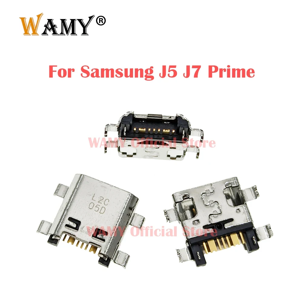 WAMY USB Charge Port Dock Jack Charging Connector Socket For Samsung J5 J7 Prime On7 G6000 G6100 On5 G5500