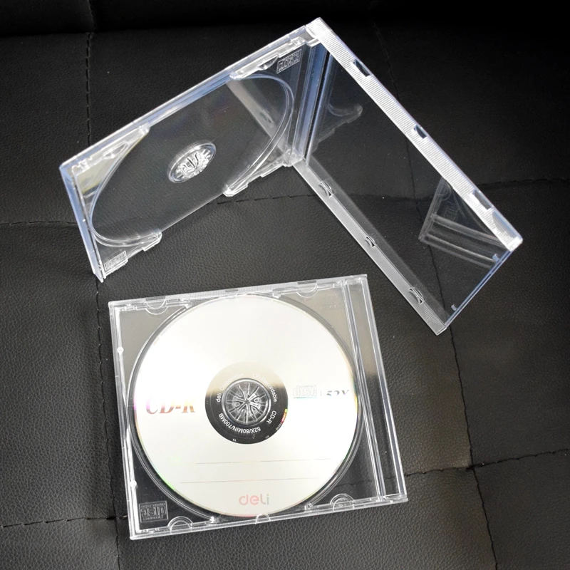 1PCS/2PCS/5PCS ReadStar Transparent Plastic Single Piece disc case CD case, thickened CD DVD disc box, 12cm Disc box