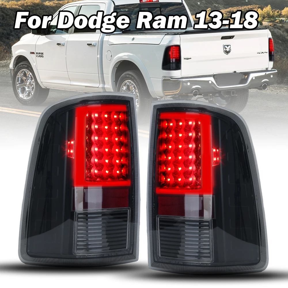 

LED Rear Tail Light for Dodge Ram 2013 -2018 Rear Lamps Taillights Running Lights Turn Signal Brake Lamp Car Assembly Parts