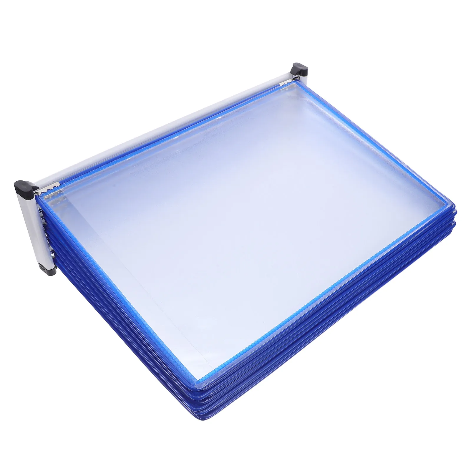 10-page-wall-file-holder-iron-frame-pvc-pages-wall-mounted-document-display-rack-office-organizer-space-saving-file-storage