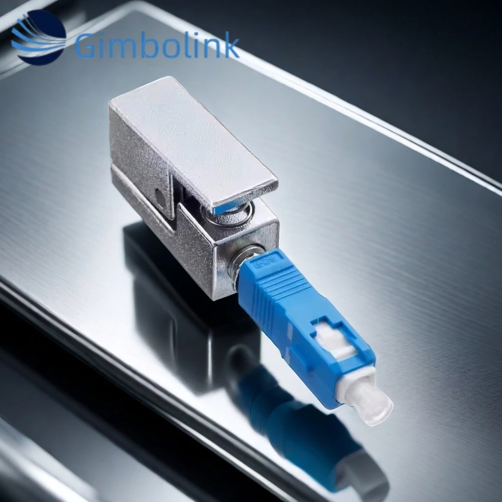 SC/UPC Bare Fiber Adapter Sc Square Shape Bare Fiber Optic Adapter FTTH Fiber Connector Flange for Optical OTDR Test Coupler