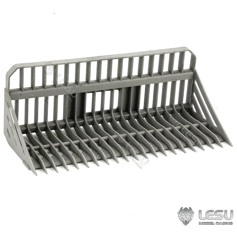 LESU 1/14 Hydraulic Model Toy Skid Steer Loader Metal Screen Bucket High Performance RC Construction Equipment