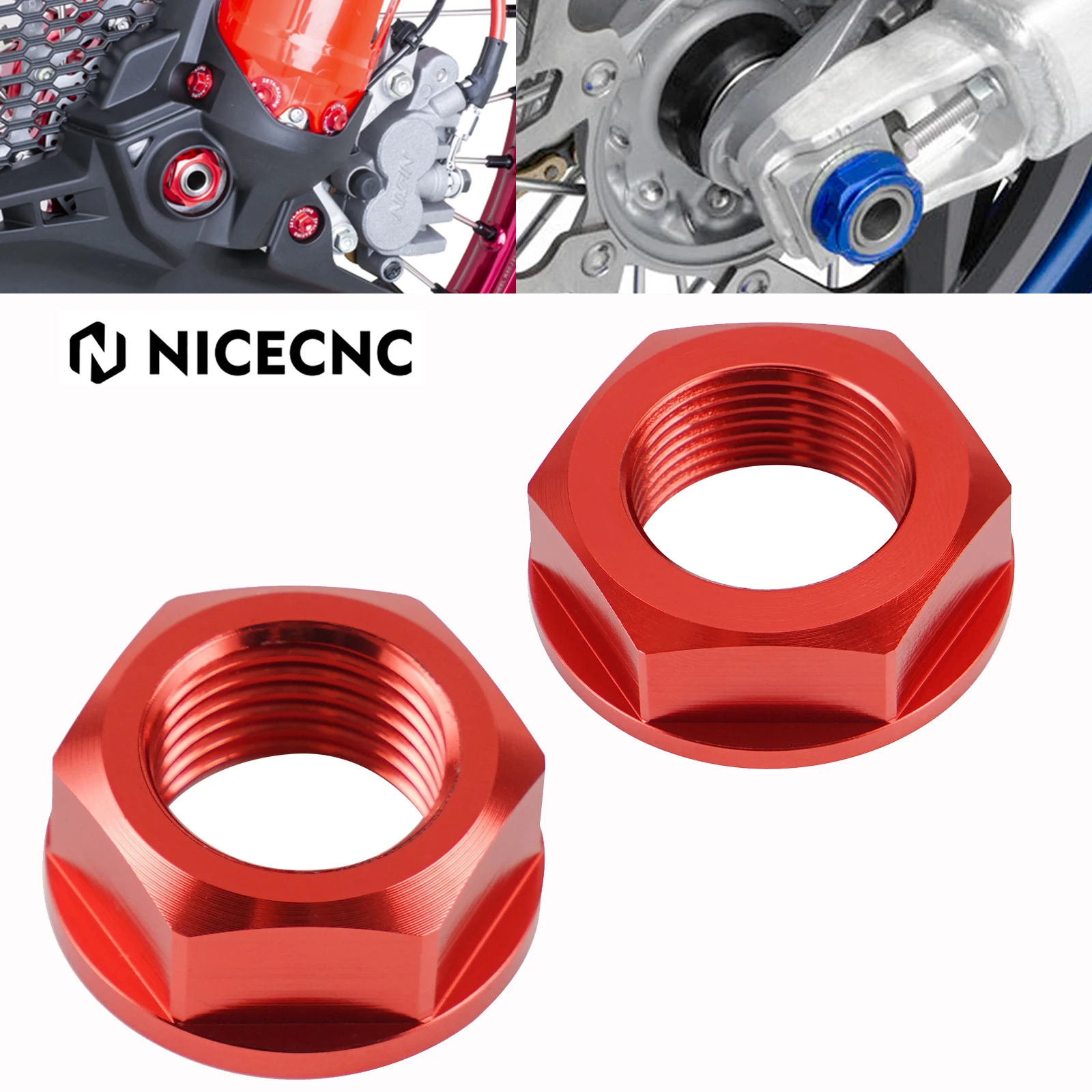 M16 M22 الجبهة الخلفية محور العجلة الجوز المسمار لهوندا CR125R CR250R 2000-2007 CRF250R CRF450R CRF450L CRF250X CRF 450X 250RX 450RX