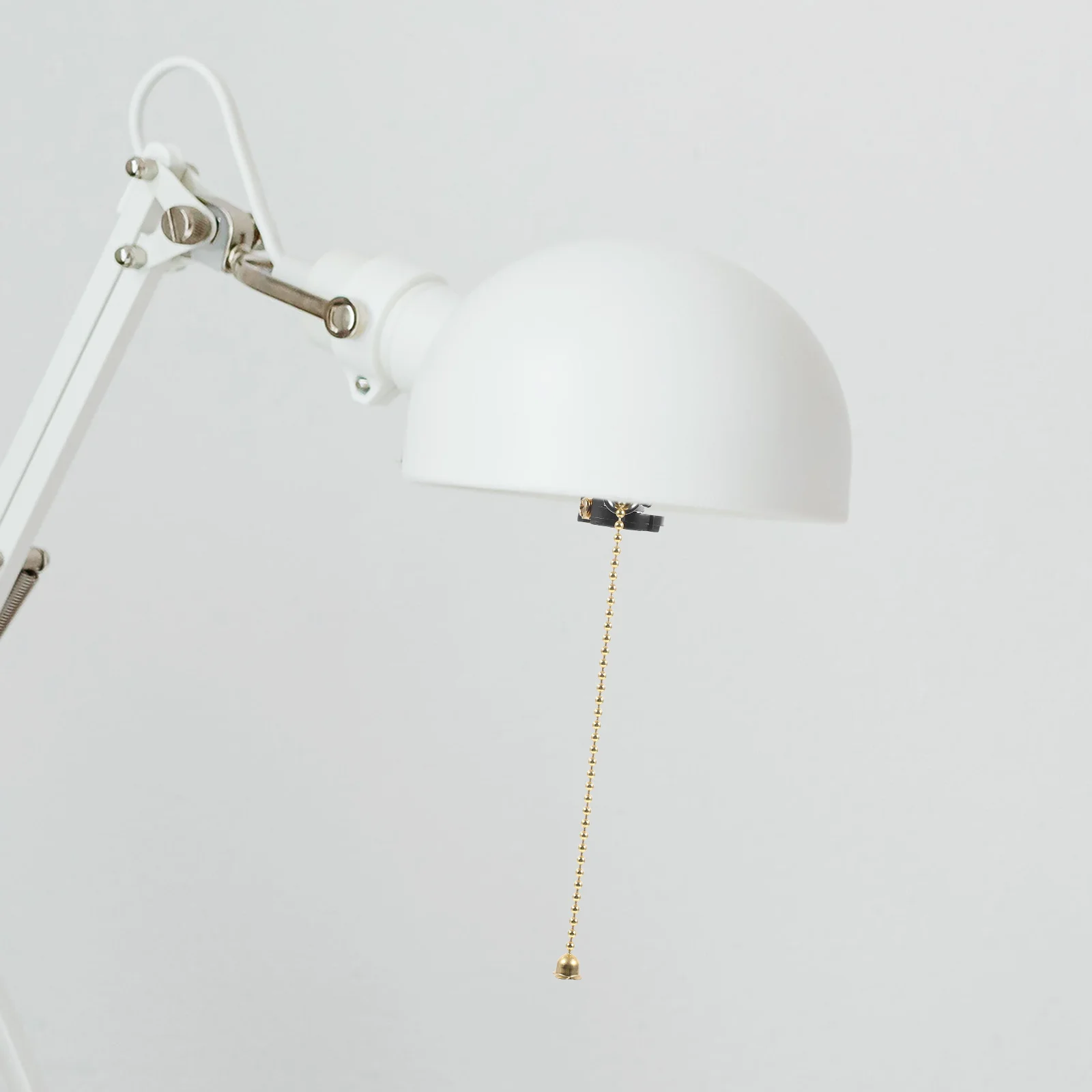 

E27 Copper Lamp Holder M10 Thread Pull Chain Vintage Double Ring Design Metal Lampholder Socket Replacement Ceiling Light Parts