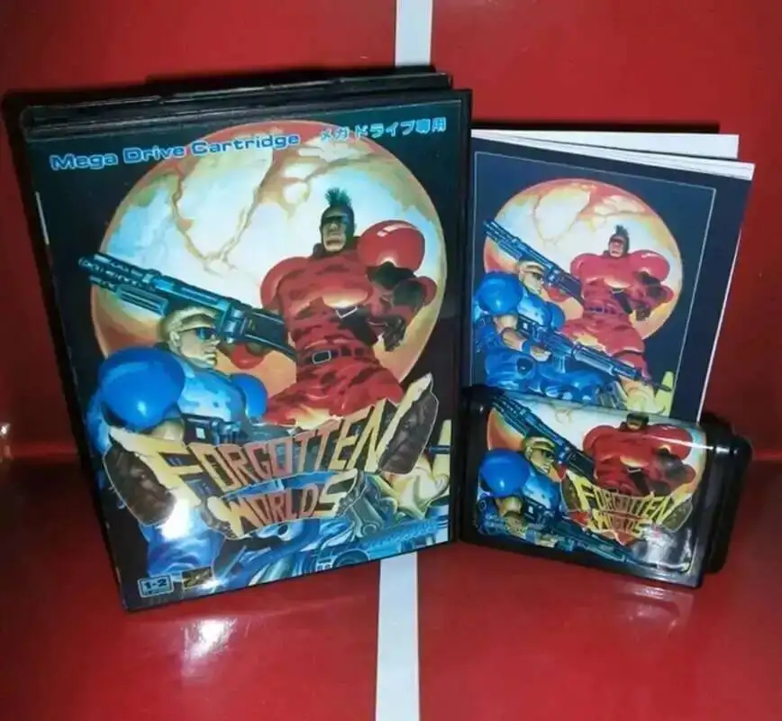 

Forgotten Worlds Game Card с коробкой и руководством для 16-битной системы Sega MD Megadrive Genesis