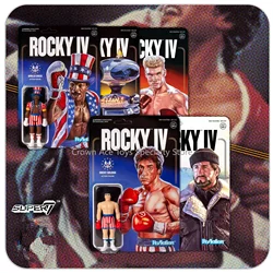 In Stock Super7 Rocky Apollo Creed Ivan Drago Paulie's Robot Hanging Card 3.75in Action Figure Trendy Premium Collectible Toys