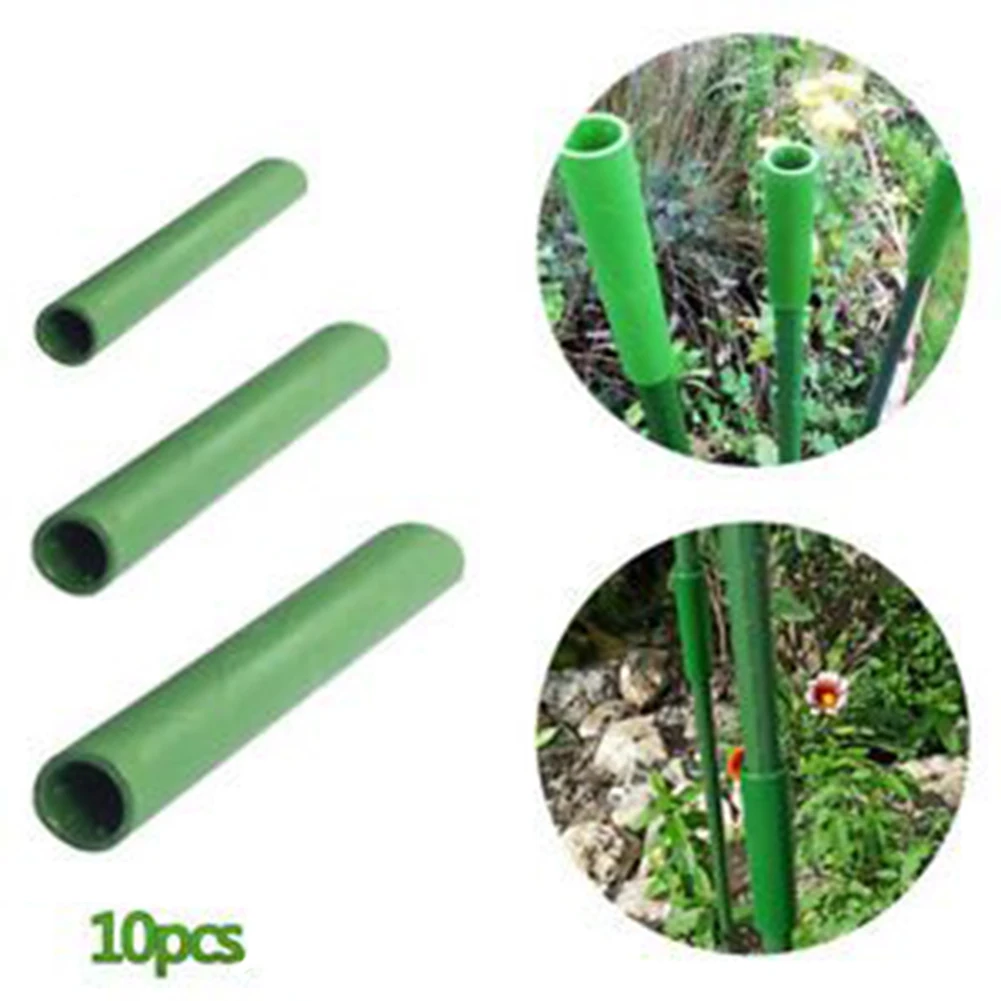 

10Pcs 11/16/20mm Garden Stakes Connecting Pipe Vines Climbing Plant Support Connector Plant Grafting Stakes Connector Clip