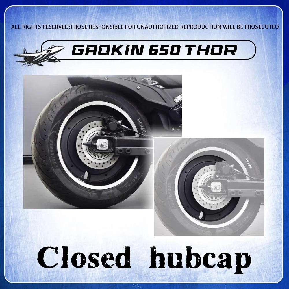

For GAOKIN THOR 650 closed hub cap front and rear tire rim metal decorative cover for gaokin 650 thor