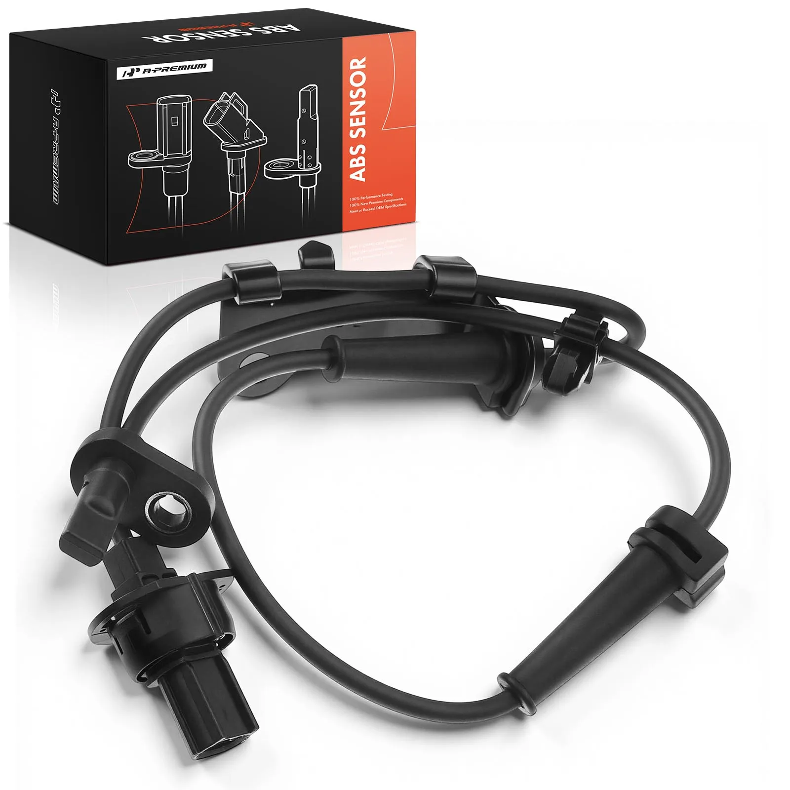 A-Premium Front Driver Side ABS Wheel Speed Sensor for Honda Fit 2009-2013 Insight 2010-2014 CR-Z 2011-2015
