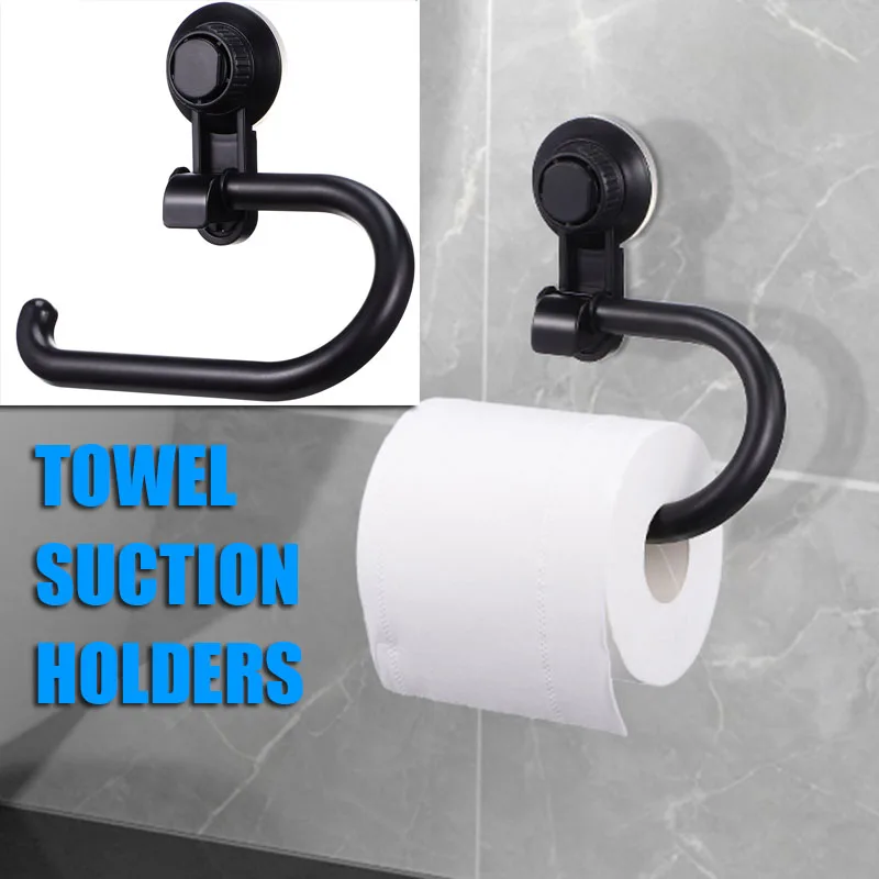 

Suction Cup Paper Towel Holder Tissue for Kitchen Bathroom Wall Shelf Storage Toilet Abs Wipes Elderly Commercial Travel