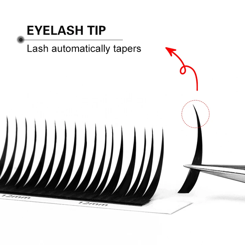 وينكي بيوتي 07 C/D رموش رطبة تمديد مانغا Wispy تأثيري نوع المسامير جلدة ملحقات حجم المشجعين مسبقة الصنع جلدة لوازم #2