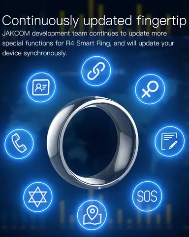 Jakcom R4 Smart Ring waterproof high speed NFC Electronics Phone with iOS android wp phones small magic ring