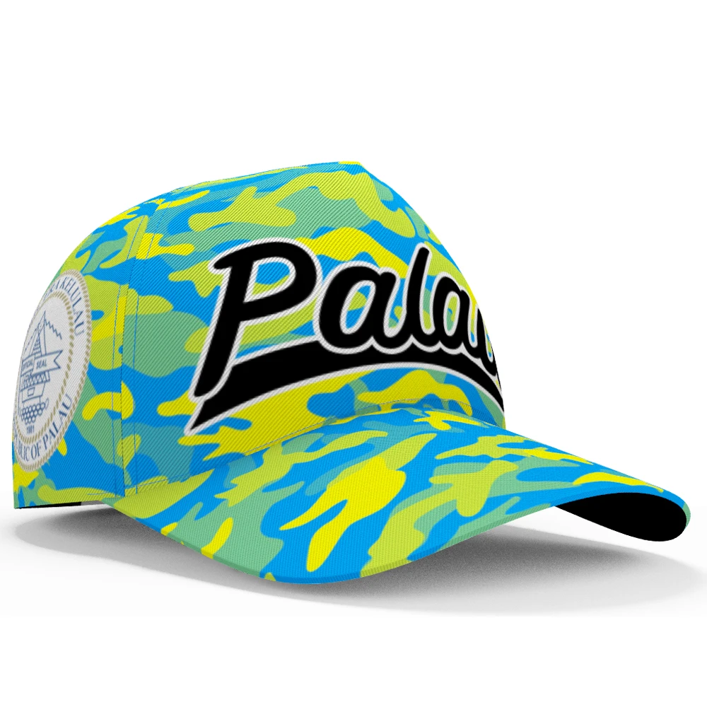 Palau Free Custom Made Name Number Team Logo Hat Plw Country Travel Republic Palauan Nation Belau Flag Baseball Caps