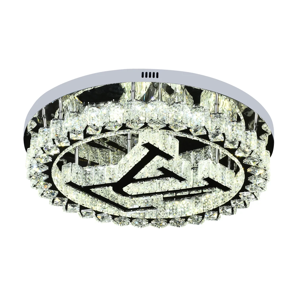 Indoor Decorative Lighting Round Modern Crystal Ceiling Led Light