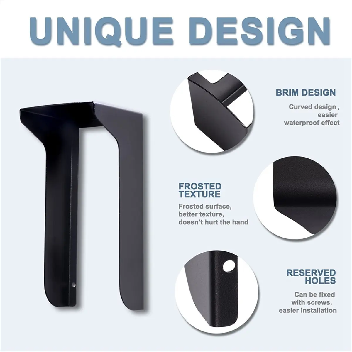 [TOP SALE] Doorbell Rain Cover Anti-Theft Doorbell Door Bracket Non-Drilling Mounting Bracket for Video Doorbell Cover Bracket
