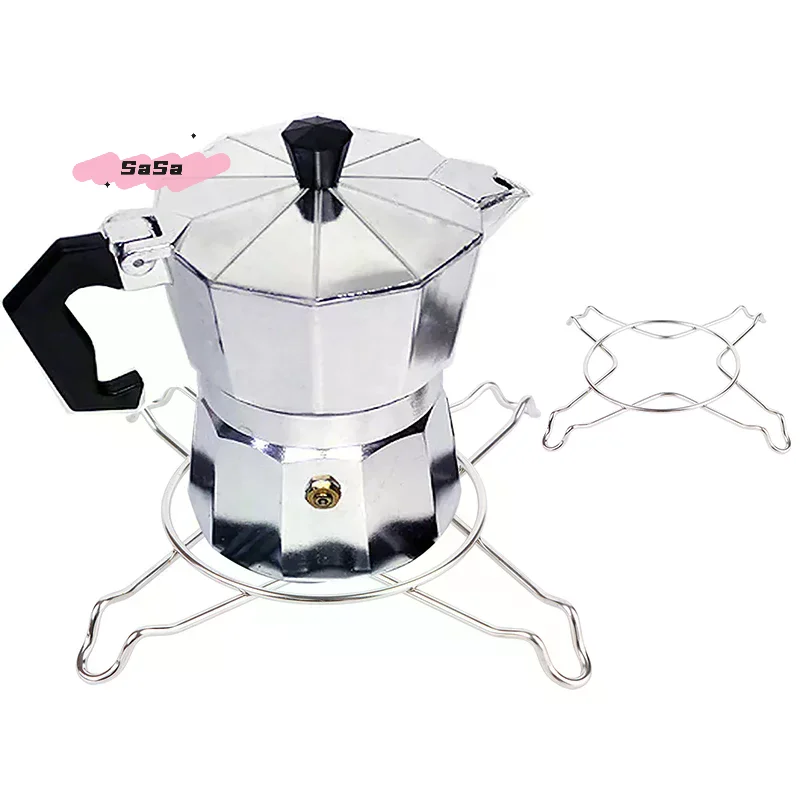 Holder Gas Cooker Support Rack Camping Iron Stove Ring Heat Diffuser Black Pans Coffee Moka Pot Reducer Kitchen Supplies