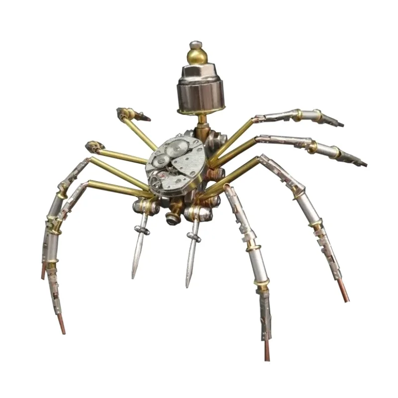 Steampunk Watch Movement Spider Metal Assembly Model 3D Stereoscopic Handmade DIY Gift