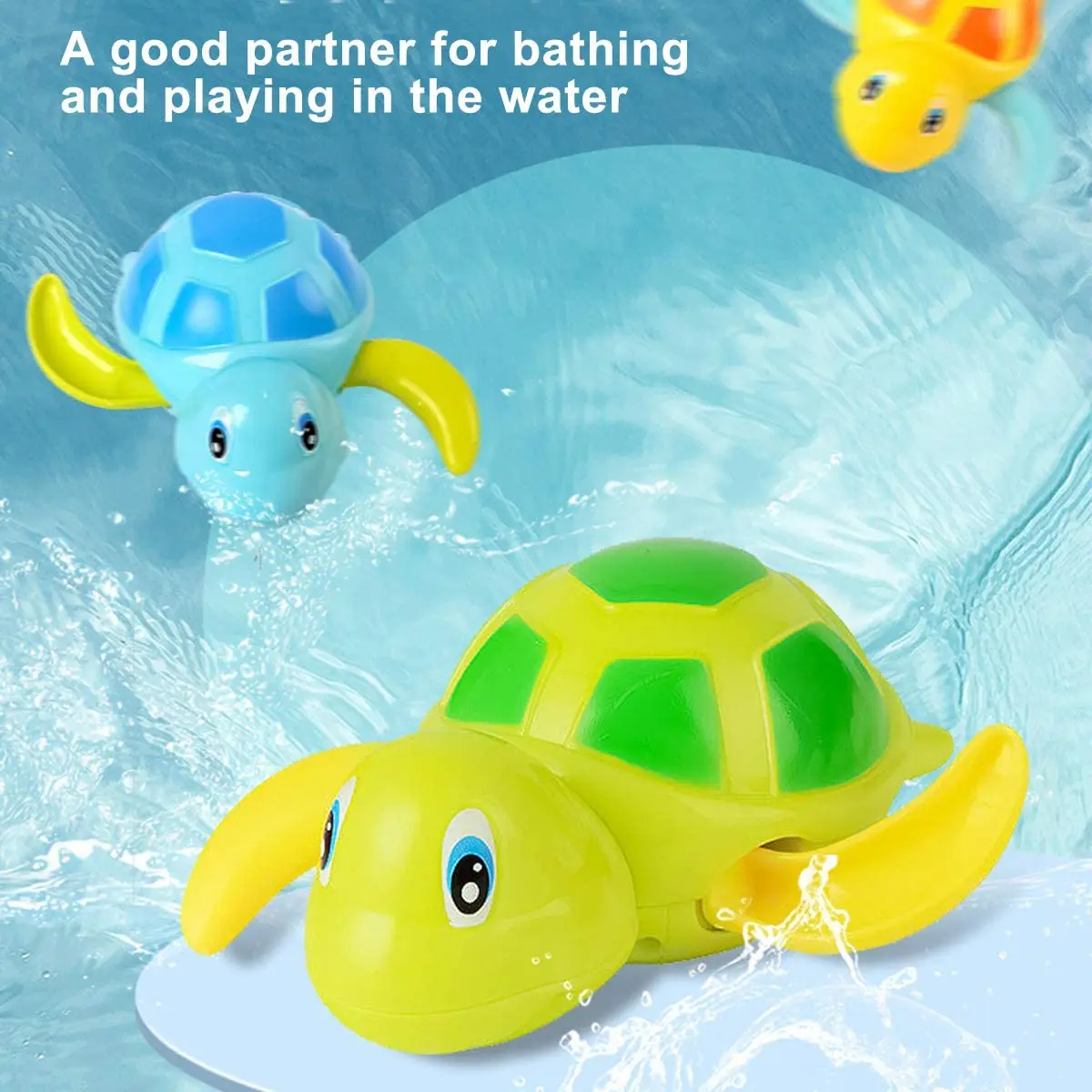 Cartoon Animals Children\'s Bathing Toy Infants Bathroom Bathing Comfort Toy Bathtubs Spring Up Toy Swimming Water Game Baby Gift