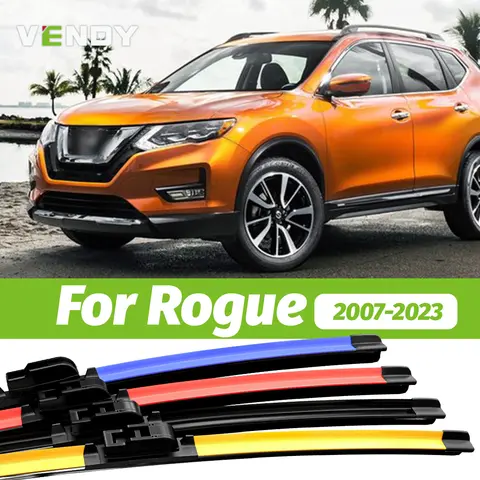 2pcs Front Windshield Wiper Blades Windscreen Wipers For Nissan Rogue 2007-2023 2011 2012 2013 2014 2015 2016 2017 2018 2019