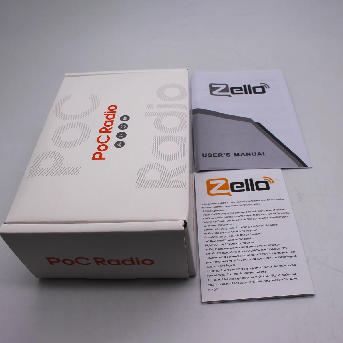 ZELLO Walkie Talkie HX-T95 4G POC 5000KM Bluetooth GPS SOS IPX68 UHF/VHF Schermo LCD Collegamento wireless Anti-Interferenza Android 9