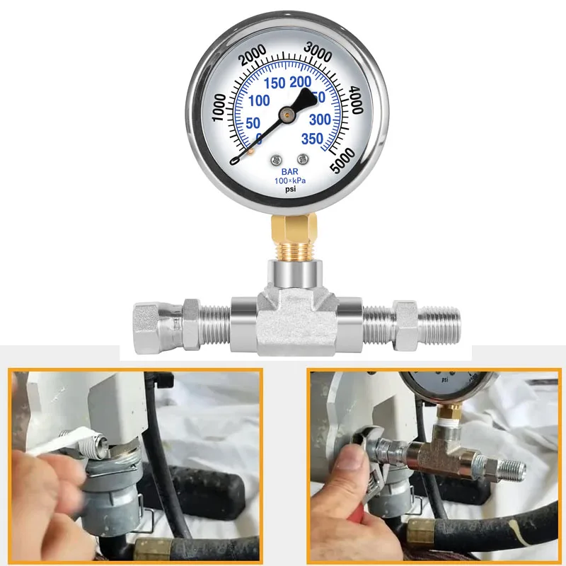 730-397 Spraying Pressure Gauge Assembly High Pressure Fluid Gauge 1/4