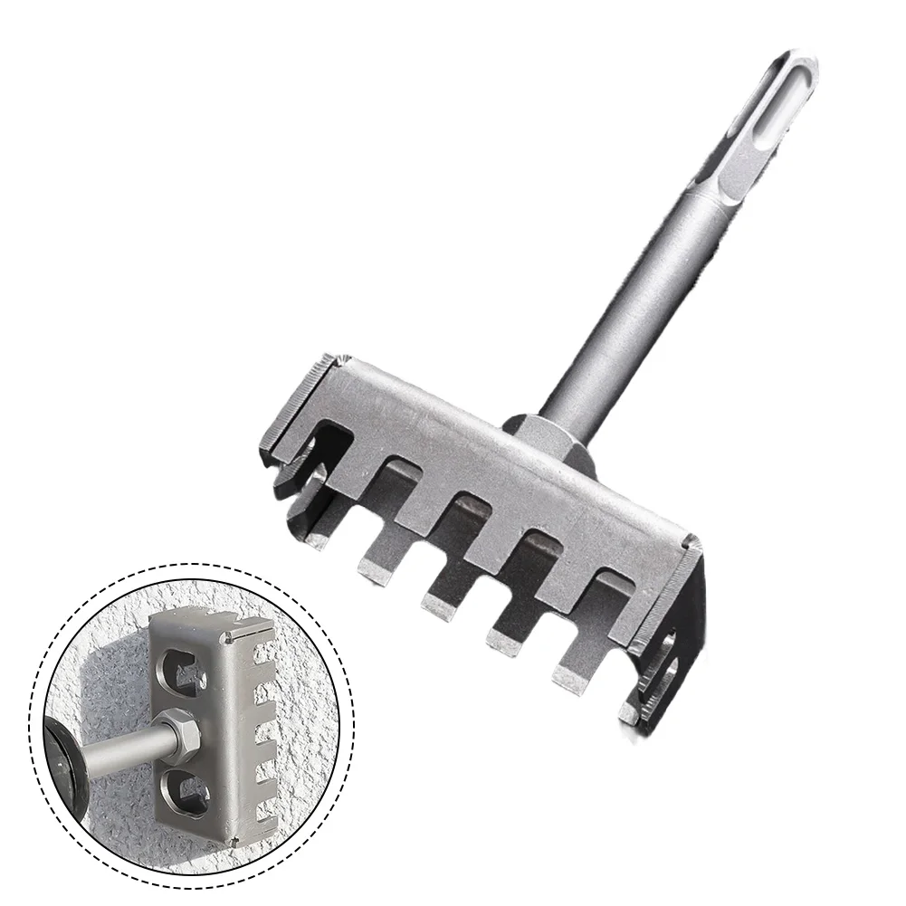Electric Hammer Hole Expansion Tool for Square Sockets Wall Slotting Drill Hole Opener Compatible with Common Socket Sizes