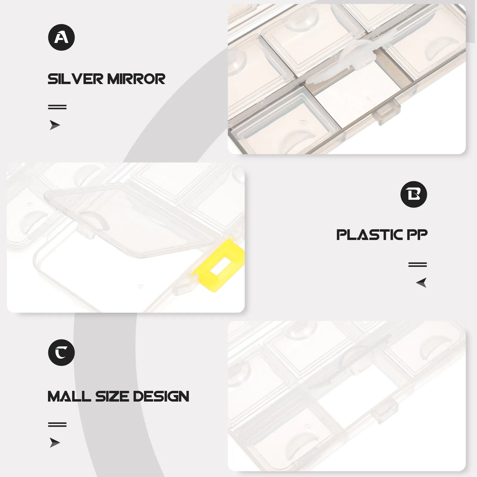 

2Pcs Multi Grid Portable Pill Organizer Medicine Storage Box Travel Case Small Lightweight Container Portable Organizer