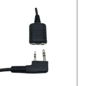 UV-9R Plus Waterproof Walkie-talkie To 2-pin Headset/microphone Adapter CableaK-Type 2-Pin Audio Cable Adapter For Baofeng UV-9R