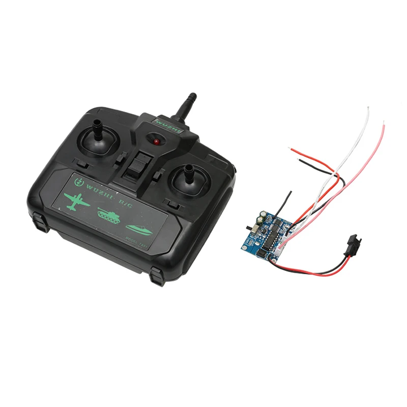 1Set 2.4G 4CH Differential Transmitter Receiver for RC Speed Boat Model Tank Airplane Radio Controlling System Remote Controller