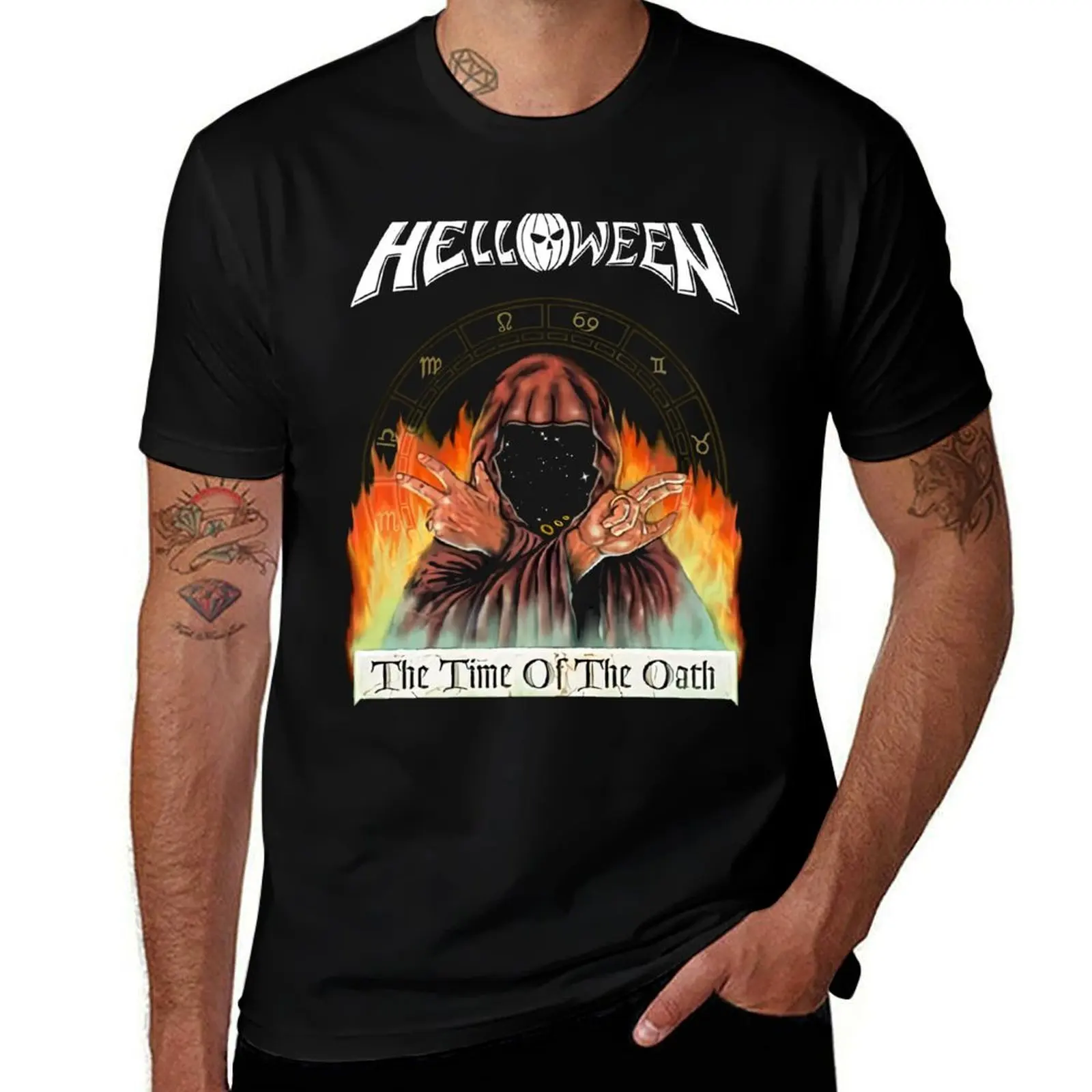 The Time of the Oath - Helloween T-Shirt Big and Tall Solid Color T-Shirt