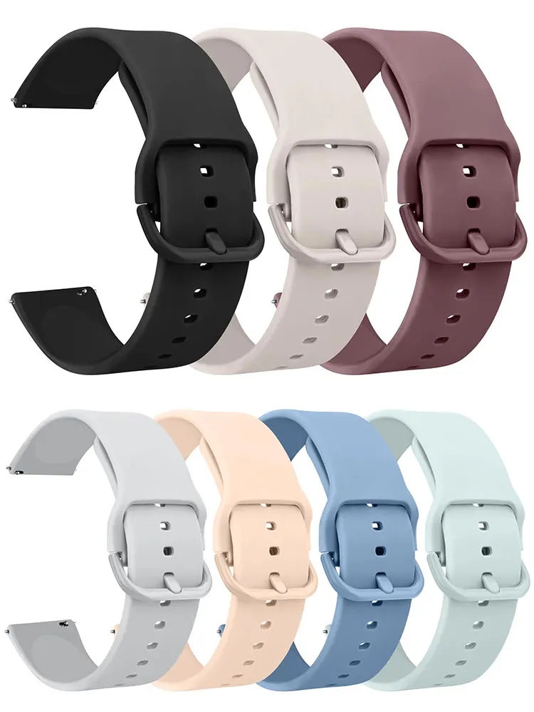 

Watch band For Amazfit GTS-GTR-4-3-2-2e-Mini-Pro-stratos 2 3 belt Sport Silicone Bracelet Amazfit bip-U-S-3-pro 20mm 22mm strap