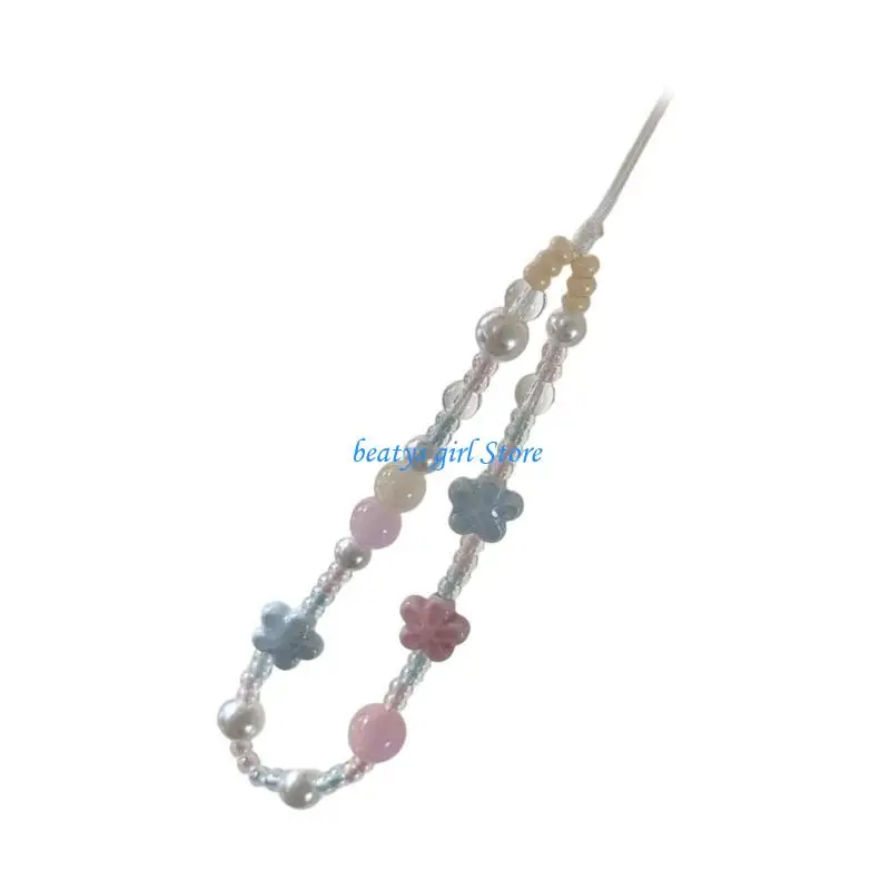 C7AB Plastic Beaded Chain Jewelry Pendant Drop-resistant Strap Antilost