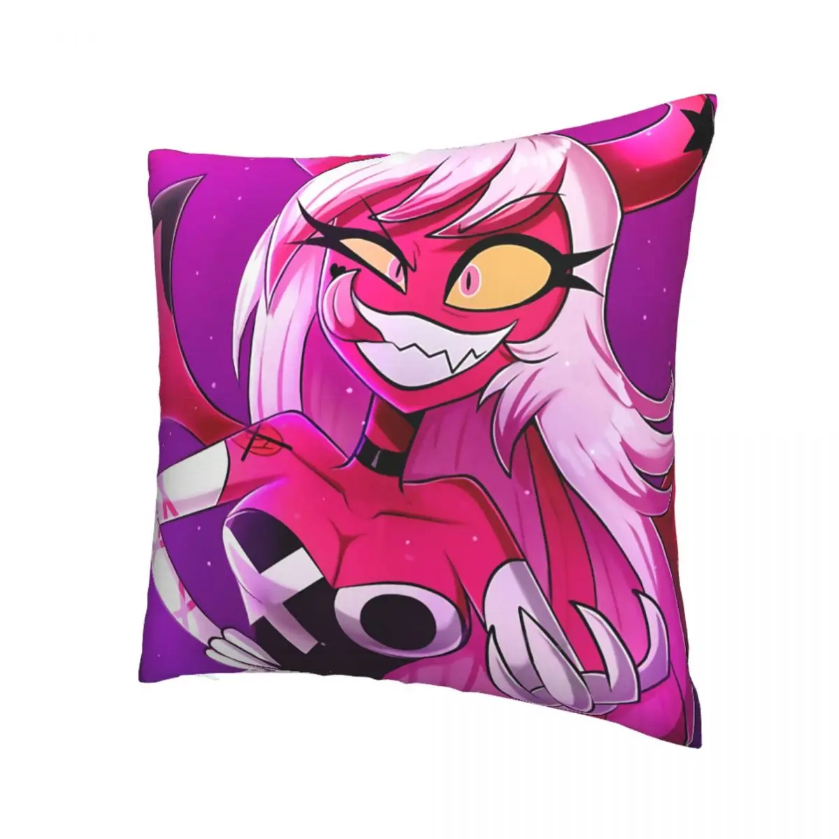 Helluva Boss Verosika Throw Pillow Case Cushion For Home Sofa Chair Decorative Hug Pillowcase