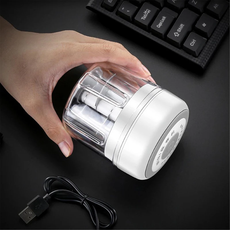 Youpin 1PC ไร้สายแบบพกพาไฟฟ้า Mini เครื่องบดกระเทียม Masher USB ชาร์จ Chopper ที่ตัดผัก Gadgets ครัว