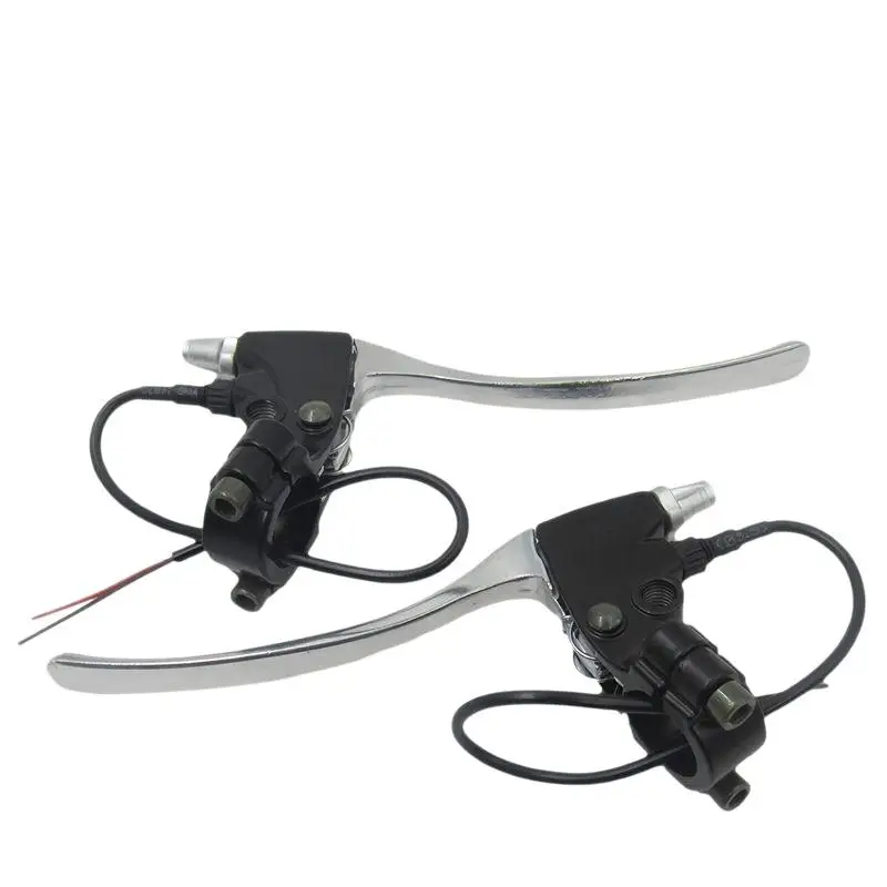 AliExpress JETTING ✍1/2Pcs E Bike Brake Levers Aluminium Alloy Left Right Hand Brake Power Failure Hand Brake Lever For Electric Bike Scoooter